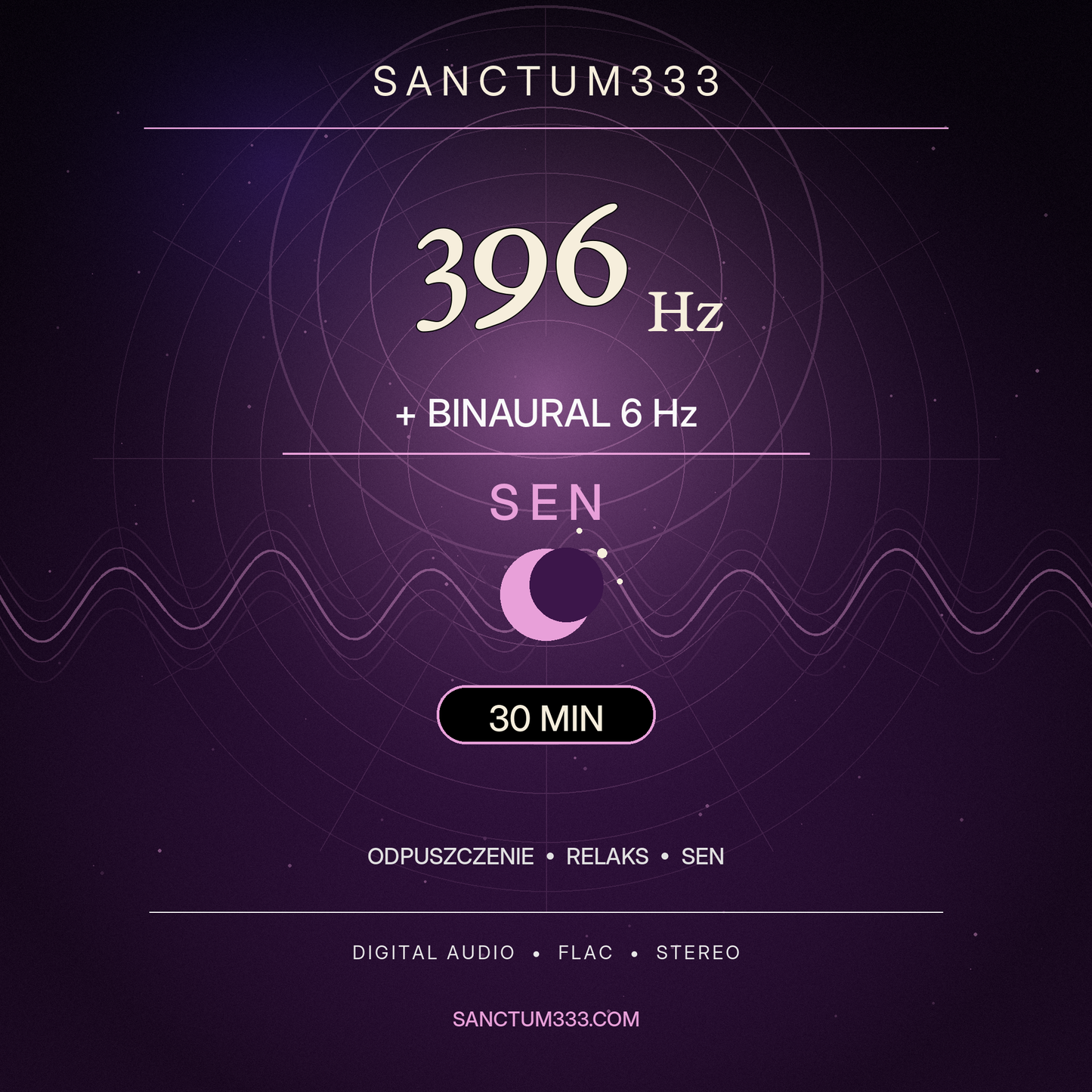 Sanctum333 | 396 Hz + Binaural 6 Hz | Sen | 30 min