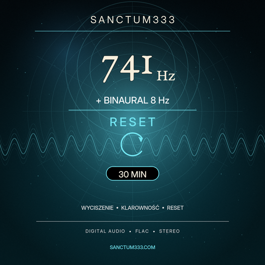 Okładka nagrania 741 Hz + binaural 8 Hz na reset - Sanctum333