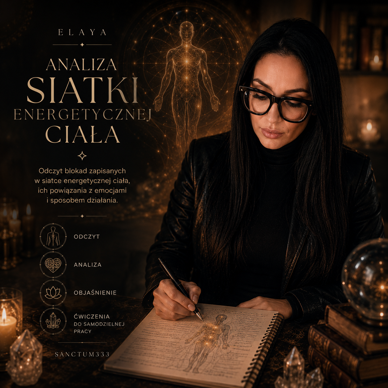 Analiza Siatki Energetycznej Ciała - Elaya x Sanctum333
